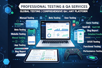 user test beta test manual test saas website app game and provide feedback