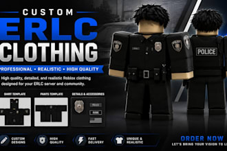 make and design roblox clothing and erlc clothing, erlc uniform