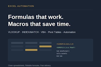 create, fix and automate excel spreadsheets with formulas
