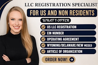 do US llc registration in wyoming llc and ein llc creation for non us resident
