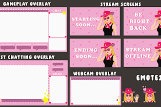 design custom twitch stream overlays