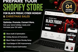 prepare your shopify store for black friday cyber monday and christmas sales