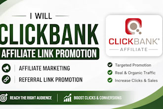 clickbank affiliate link promotion, affiliate marketing, referral link promotion