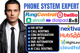 setup voip phone system ringcentral aircall dialpad twilio nextiva integration