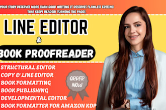 line edit, proofread memoir, fantasy book, fiction novel, nonfiction book editor