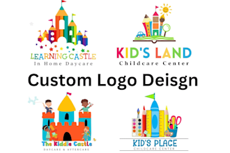 design school, education, health, childcare, business logo, and preschool design