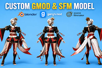 create custom gmod playermodel, sfm model, tf2 and l4d2 source engine character