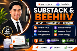 do substack setup substack promotion substack growth email newsletter beehiiv