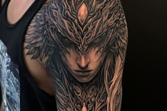 create your tattoo design with a real tattoo artist
