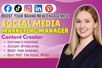 be your social media manager social media marketing manager