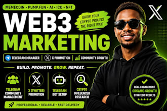 promote memecoin, pump fun, nft, ico with telegram and x influencers marketing