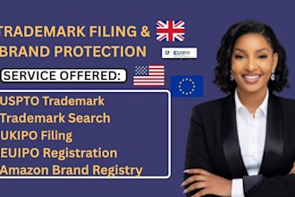 file uspto trademark, trademark search, euipo, ukipo, and amazon brand registry