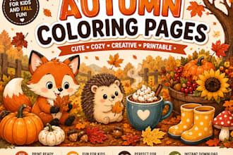 create custom printable autumn coloring pages for kids