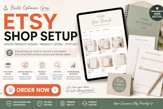 do etsy digital product design for etsy shop setup etsy product listing etsy seo