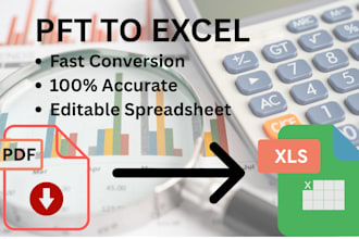 convert PDF or image to excel accurately and professionally