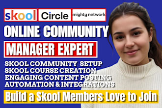build skool community, mighty networks, circle so expert community management