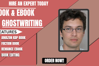ghostwrite romance ebook, book writer, fantasy ghost book writer book editor