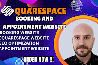 design a squarespace booking and appointment website with acuity scheduling