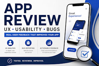 do app review mobile usability testing ui ux audit aso app store optimization