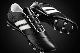 do 3d football cleat and shoe modeling with custom boot tech pack design