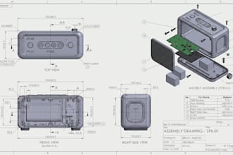 create 3d product design cad model iot consumer electronic prototype solidworks