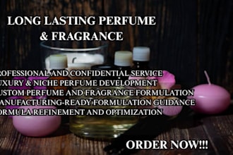 formulate luxury fragrance blends for perfumes, body sprays and colognes