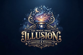 design a captivating magic show logo for your brand