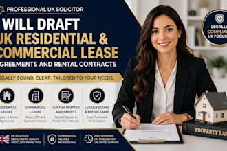 prepare legally drafted residential and commercial lease agreements