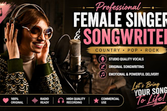 be your female singer songwriter female vocalist female country pop rock singer