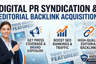 provide digital PR syndication and editorial backlink acquisition