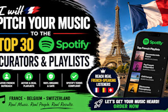 pitch your music to the top 30 french spotify curators and playlists