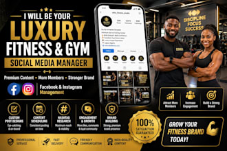 be your social media manager for luxury fitness brands and gyms