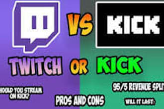 organic USA youtubevideo twitch and kick promotion for 1 million live views