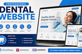 build dental website, healthcare website, medical website, clinic website