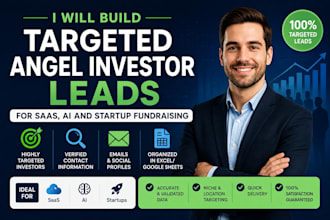 build targeted angel investor leads for saas, ai and startup fundraising