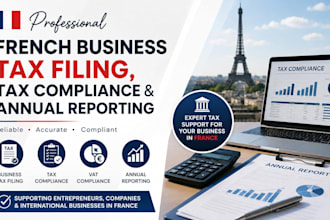 manage french business tax filing, tax compliance and annual reporting