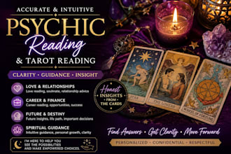 provide an accurate psychic reading and  tarot reading for love and career