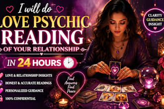 give you a love psychic reading of your relationship in 24 hours