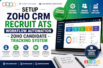 setup zoho crm recruit ats workflow automation zoho candidate tracking system