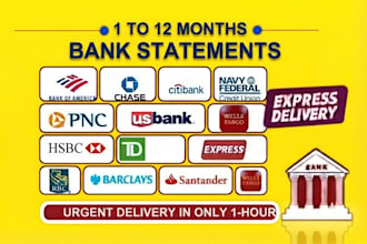 bank statement for loan or apartment approval