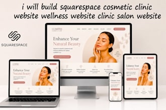 build squarespace cosmetic clinic website wellness website clinic salon website