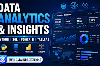 analyze, visualize, and dashboard using python and sql