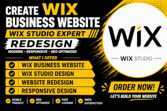 create wix business website wix studio expert redesign SEO wix blog site design
