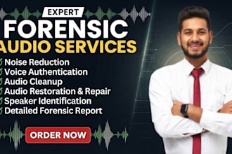do forensic audio editing, cleanup, enhancement, audio analysis, noise removal