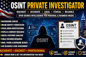 be your osint private investigator