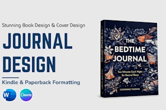 design KDP journal, self help workbook for paperback and kindle book formatting
