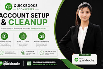 do quickbooks bookkeeper for account setup and cleanup