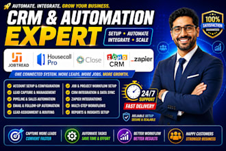 setup jobtread housecall pro close zoho crm lead automation zapier integration