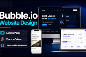 build responsive bubble website or landing page on bubble io