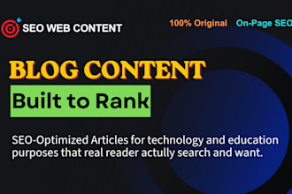 write seo web content